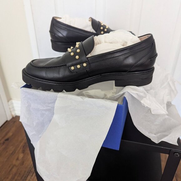 Stuart Weitzman loafers size 8.5 in black - Picture 12 of 13